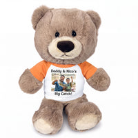 Personalized Teddy Bear - 11 inch Hug-a-Wug Bear with Photo & Text - Orange Shirt