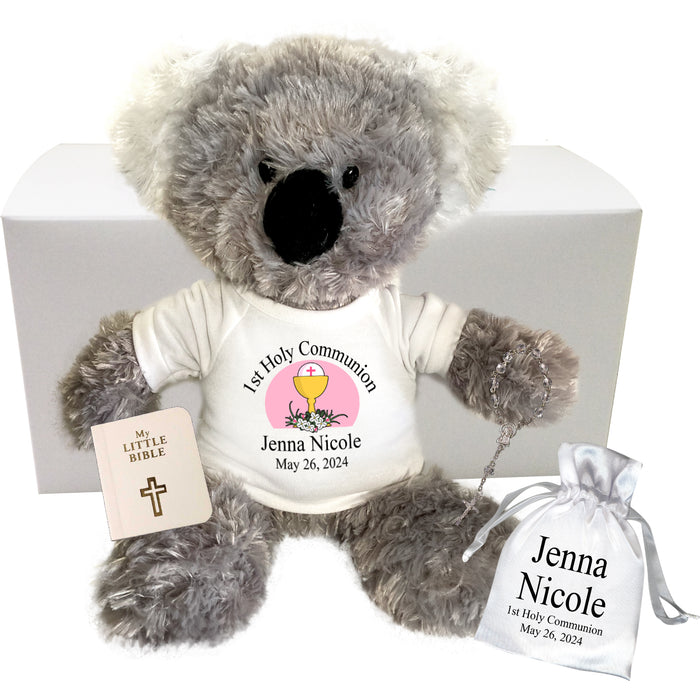 Personalized 1st Communion Koala Gift Set - 12" Plush Koala