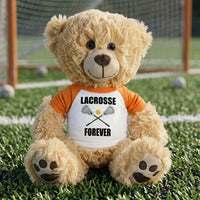 Lacrosse Teddy Bear - Personalized 14" Honey Bear