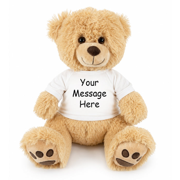 Personalized Teddy Bear - 17" Honey Bear with your photo or text.