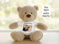 Personalized Teddy Bear - 10 inch Nuzzles Bear, Beige/Tan