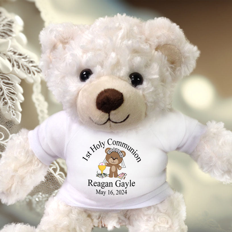 Personalized First Communion Teddy Bears and Stuffed Animals