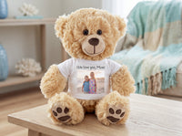 Personalized Teddy Bear - 15" Honey Bear with your custom Photo and/or Text