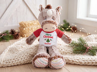 Personalized Christmas Stuffed Horse - 12 Inch Plush Promise Pony