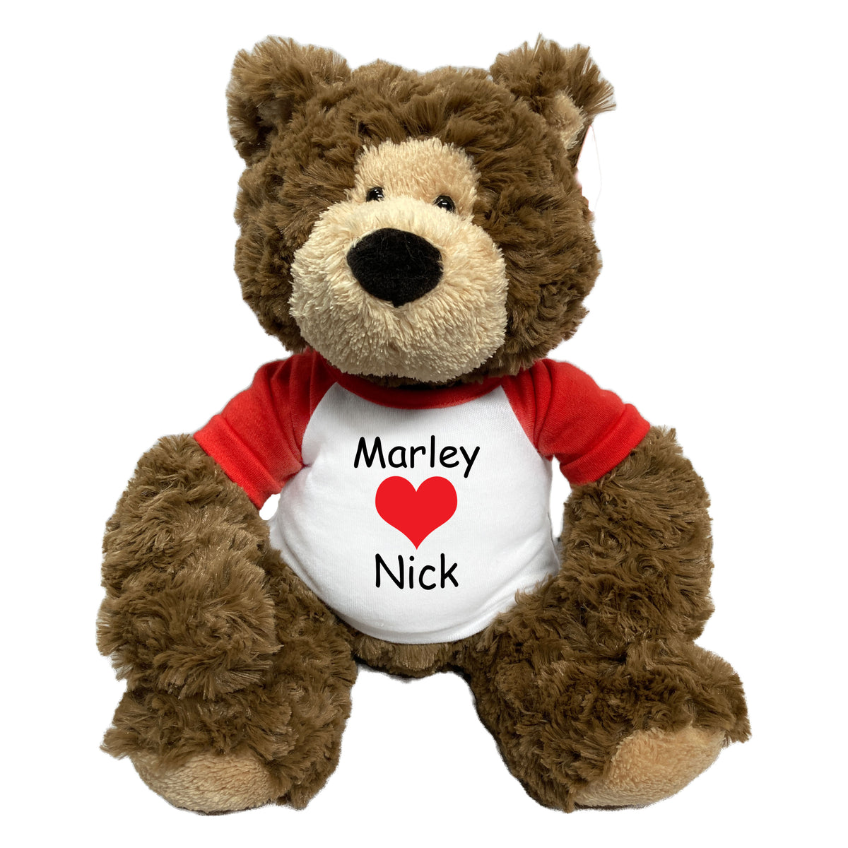 Personalized Valentine Love Heart Teddy Bear - 14 inch Bear Hugs