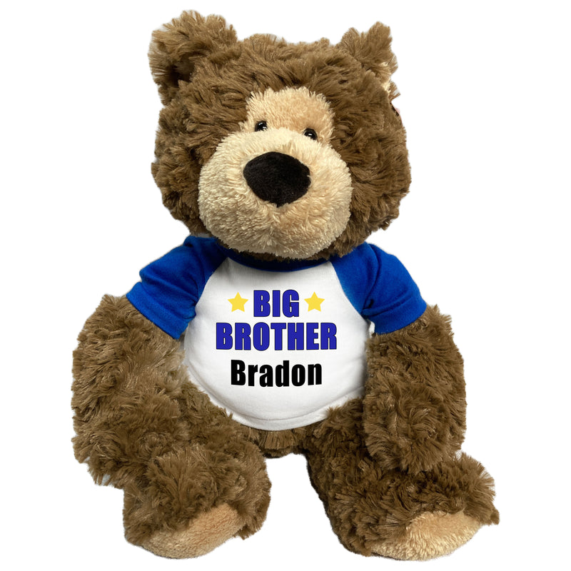 Big Brother Teddy Bear - Personalized 14" "Bear Hugs"