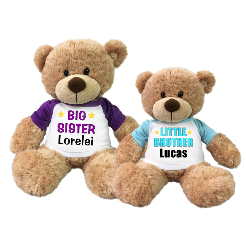 Big Sister / Little Brother Teddy Bears - Set of 2 Bonny Bears
