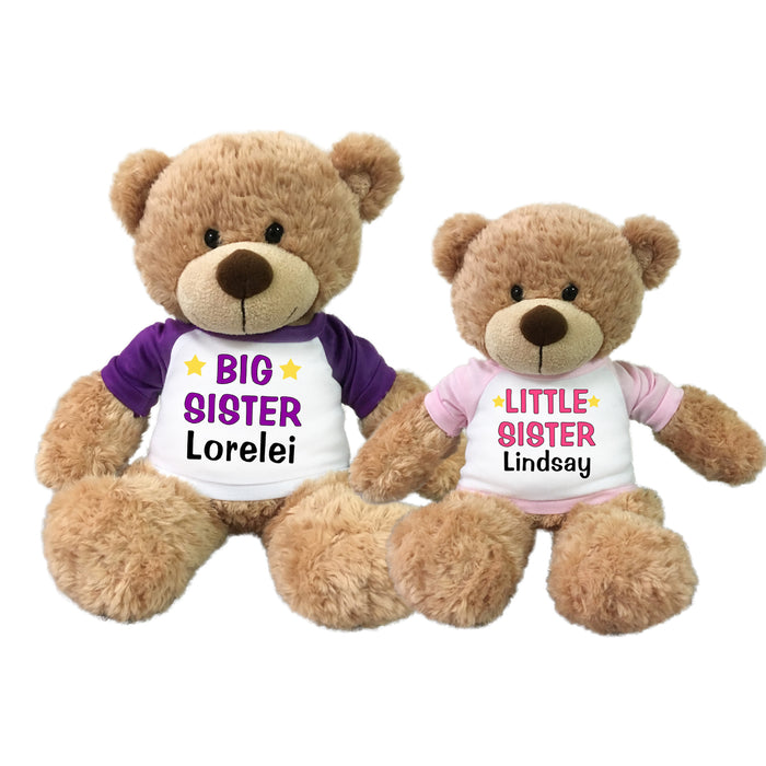 Big Sister / Little Sister Teddy Bears - Set of 2 Bonny Bears