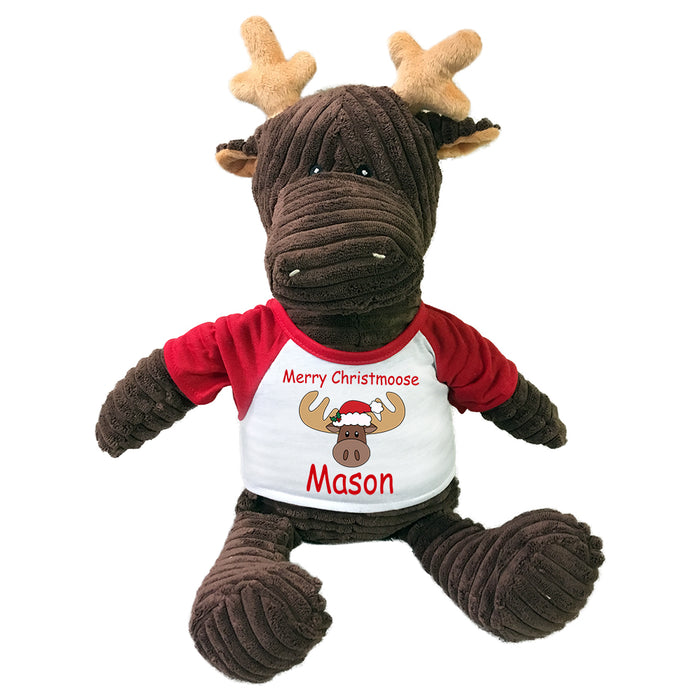 Personalized Plush Christmas Moose - 16" Kordy Moose