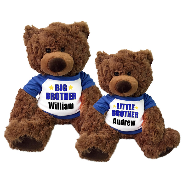 Big Brother / Little Brother Teddy Bears - Set of 2 Coco Bears