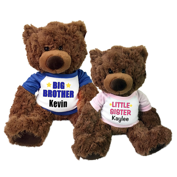 Big Brother / Little Sister Teddy Bears - Set of 2 Coco Bears