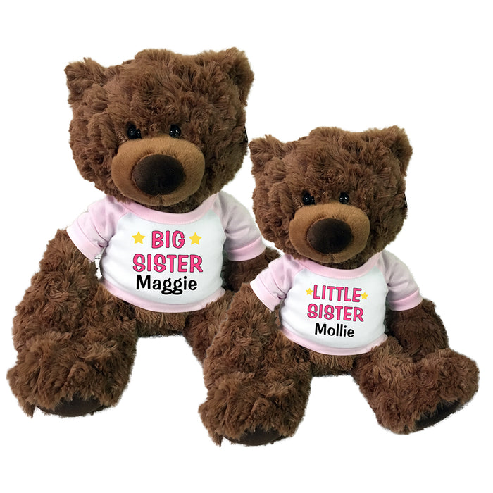 Big Sister / Little Sister Teddy Bears - Set of 2 Coco Bears