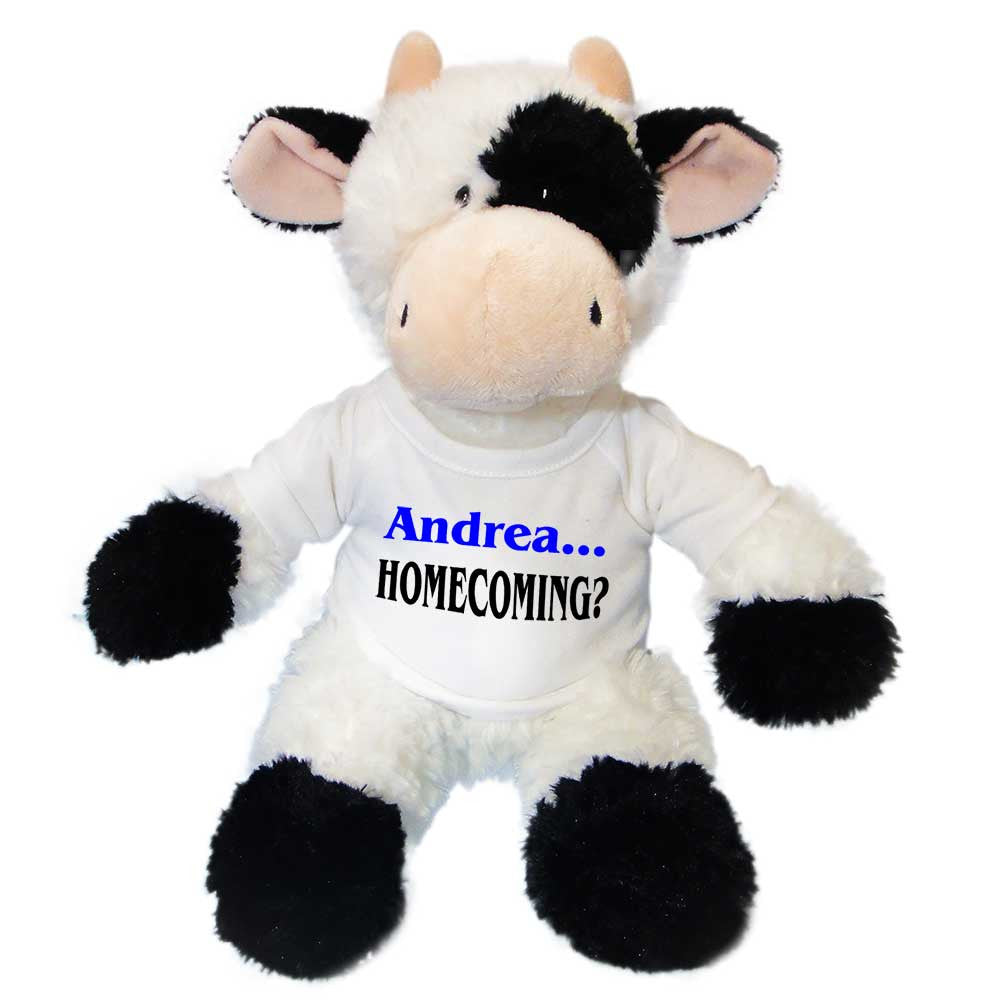 Personalized Stuffed Homecoming Cow