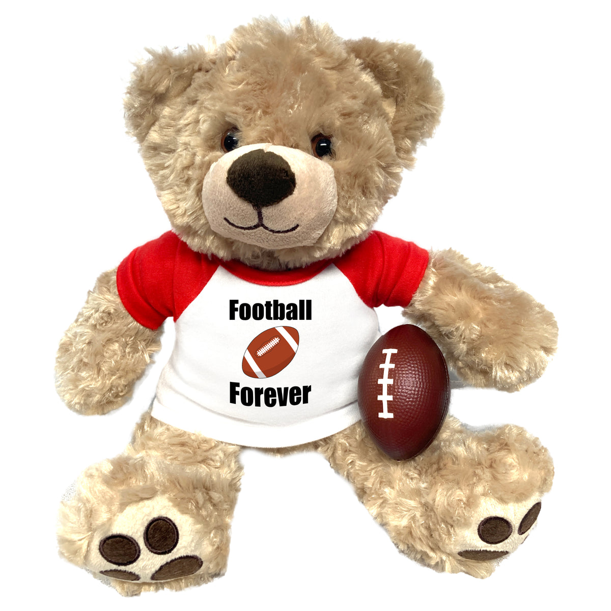 Football Teddy Bear - Personalized 13" Honey Vera Bear