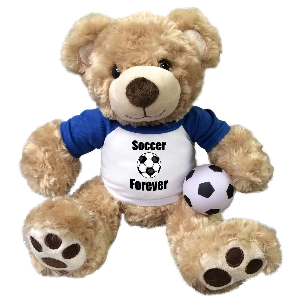 Soccer Teddy Bear - Personalized 13" Honey Vera Bear