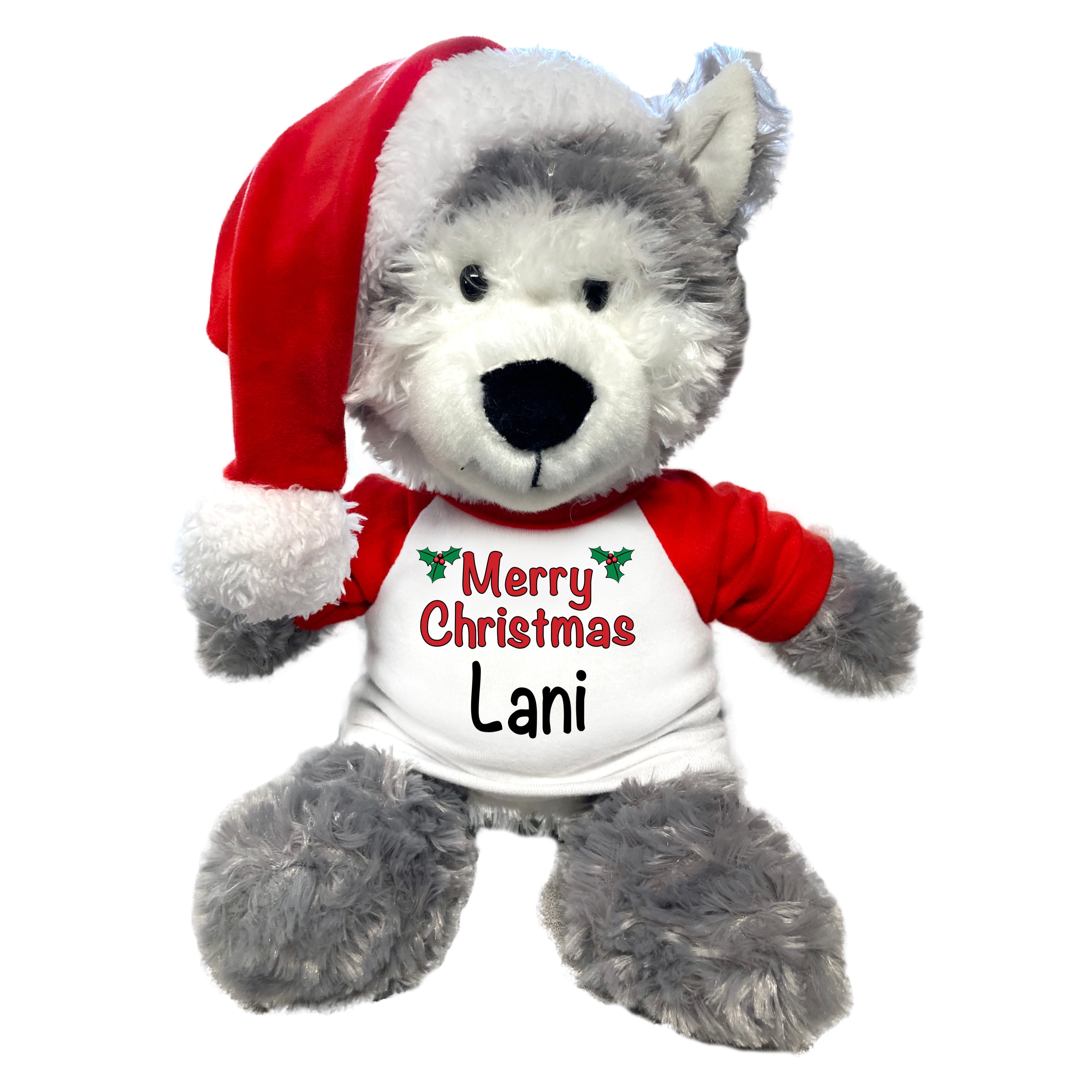 Personalized christmas outlet stuffed animals