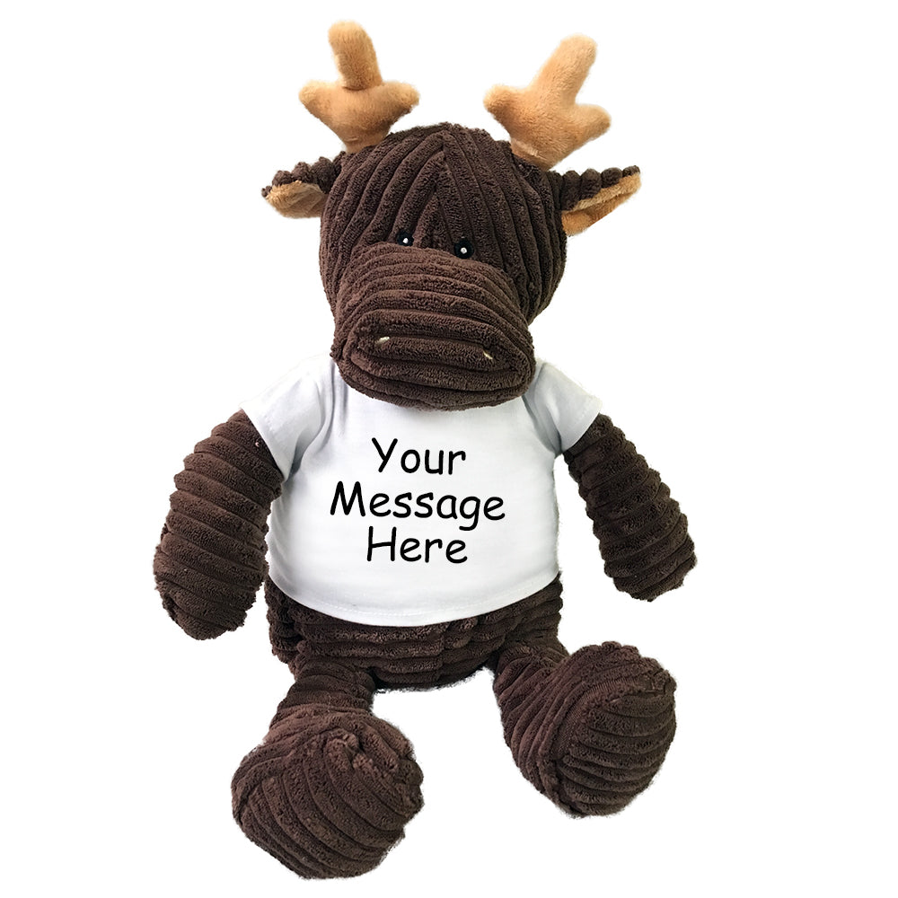 Personalized Stuffed Moose - 16 inch Kordy Moose