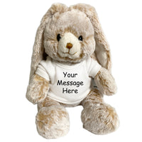 Personalized Stuffed Bunny Rabbit - 11 inch Small Mopsy Bunny