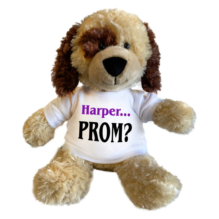 Personalized Prom Dog - 12 Inch Plush Spotty Puppy Dog