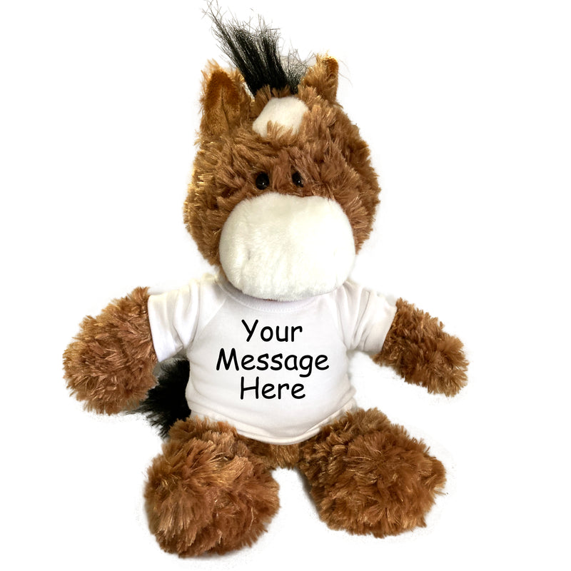 Personalized Stuffed Horse- 12 inch Aurora Tubbie Wubbie Horse