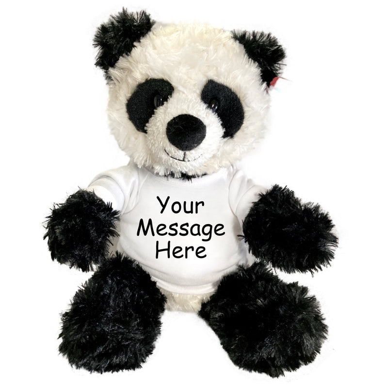 Personalized Stuffed Panda - 12 inch Aurora Plush Tubbie Wubbie Panda