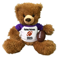 Football Teddy Bear - Personalized 14" Brown Tummy Bear