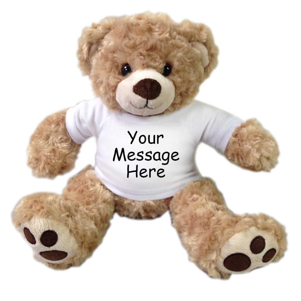 Personalized Teddy Bear - 13 inch Vera Bear, Honey