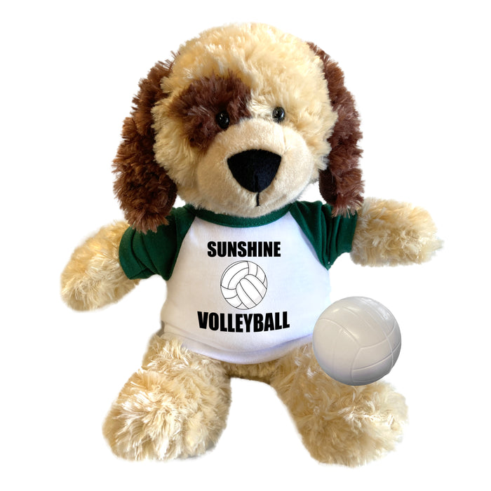 Volleyball Dog - Personalized 12" Plush Spotty Dog